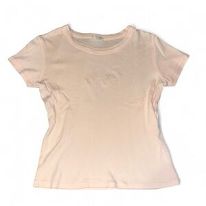 john galt baby pink new york baby tee